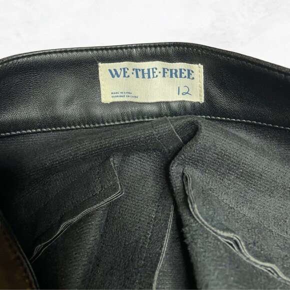 We The Free Black Flared Moto Pants size 12 - Picture 5 of 6